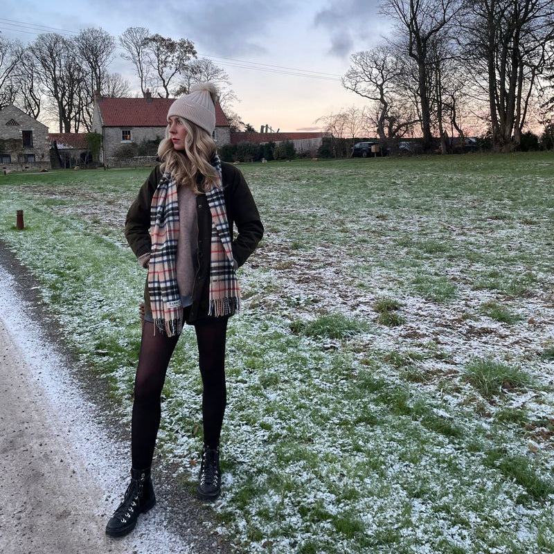 Fabrich Lambswool Tartan Scarf