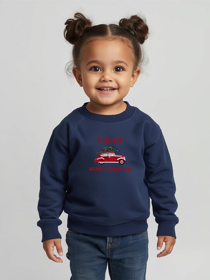 KIDS FESTIVE VINTAGE CAR SWEATSHIRT