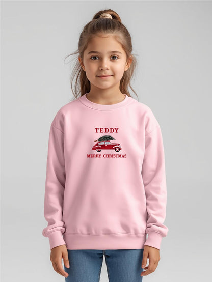 KIDS FESTIVE VINTAGE CAR SWEATSHIRT