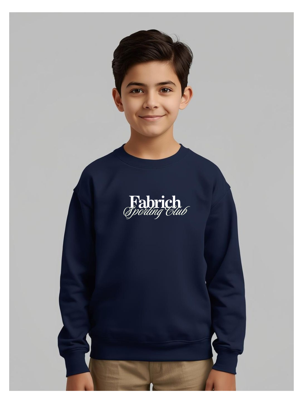 LITTLE FABRICH SPORTING CLUB TEXT SWEAT