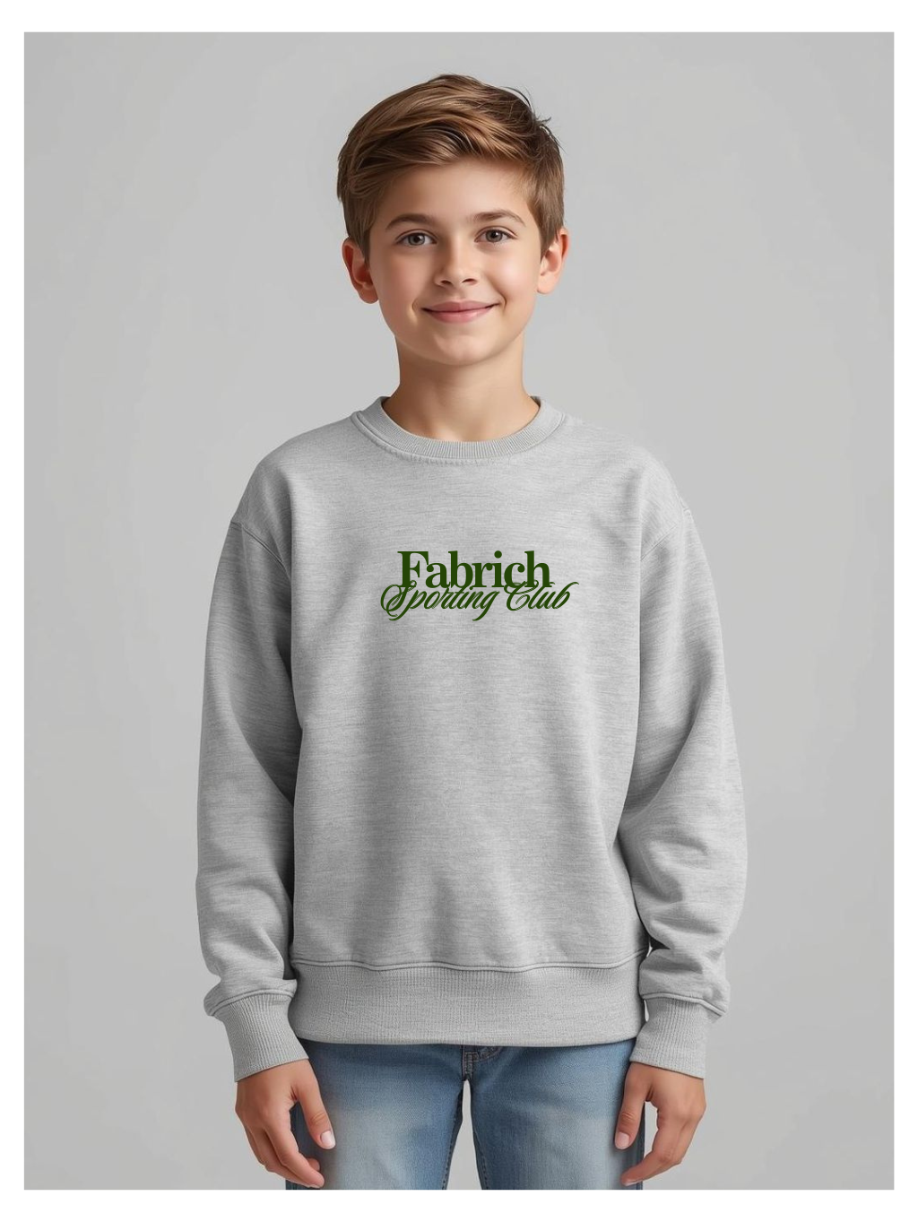 LITTLE FABRICH SPORTING CLUB TEXT SWEAT