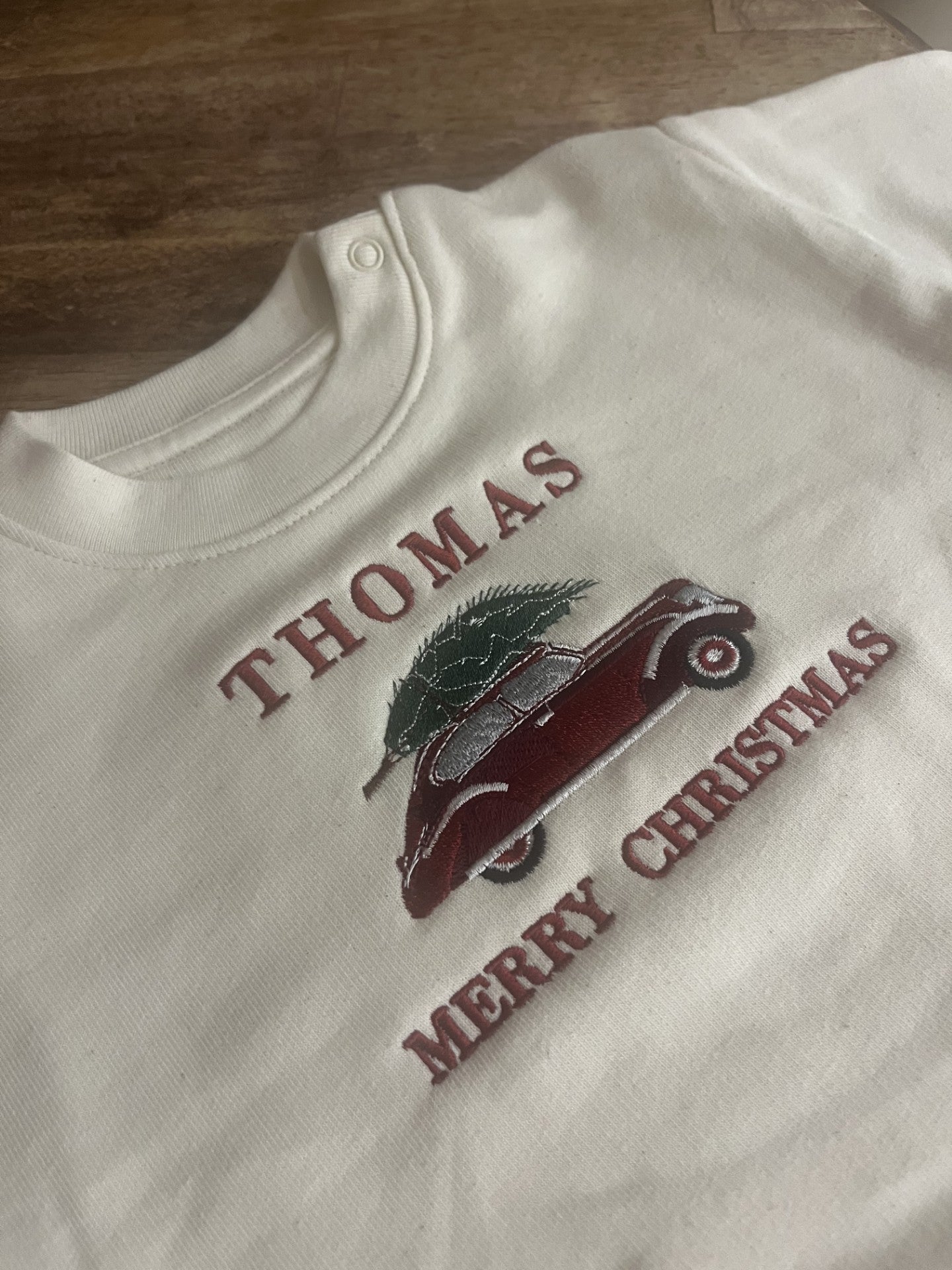 KIDS FESTIVE VINTAGE CAR SWEATSHIRT